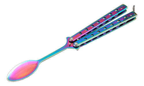 3 Butterfly Spoon Colorful Handle Training Spoon