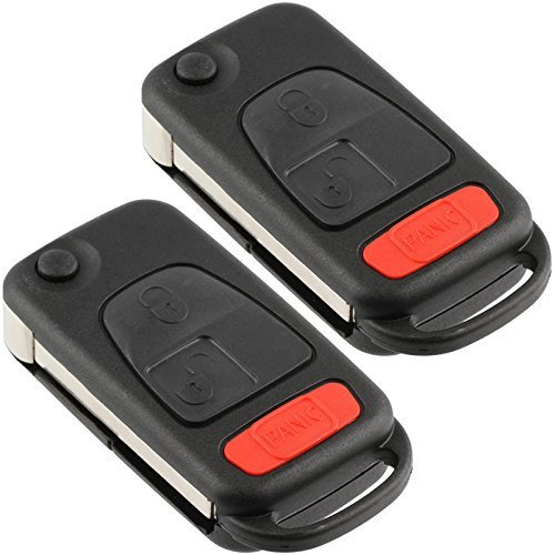 Entry Remote Uncut Car Key Fob Case Flip Shell Cover Bu...