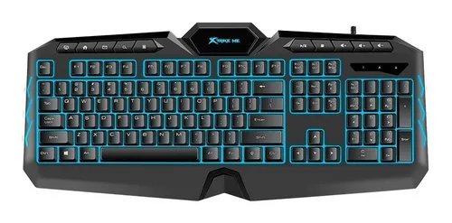 Teclado Gamer Xtrike Me Pc Rgb Membrana Colores 114 Teclas