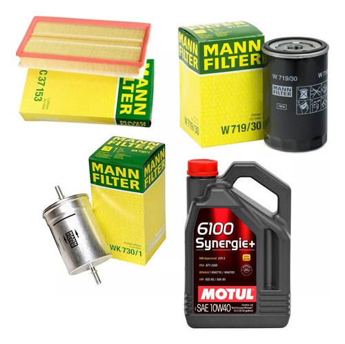 Kit Filtros Mann + Aceite Motul 6100 10w40 Vw Bora 2.0 1.8t