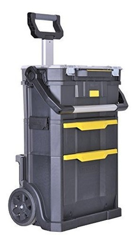 Stanley Rolling Workshop 2in1 19 tool Carry Organiser Drawer