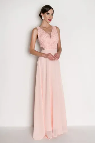 Vestido deals salmao claro