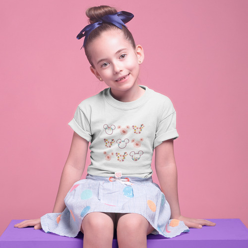 Playera Infantil Mickey Y Daisy Print Disney