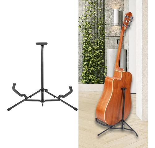 Un Marco De Metal Universal Plegable Soporte De Guitarra
