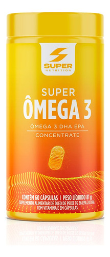 Super Ômega 3 Epa + Dha (60 Cápsulas) Sabor Sem sabor