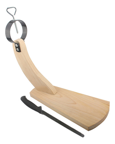 Taburete De Madera Con Cuchillo Para Cortar Jamón Y Patas De