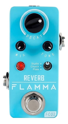 Pedal Mini Para Guitarra Eléctrica Reverb Flamma Fc02