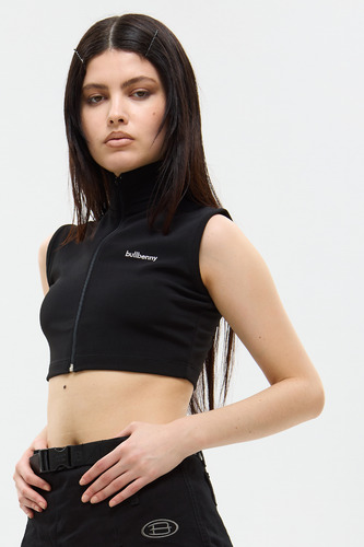 Top Bullbenny Slim Fit 3am Con Cierre Negro