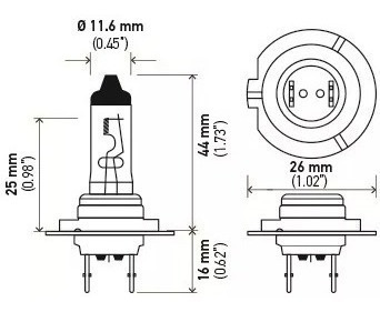 Imagem 5 de 6 de Lampada H7 12v 55w Original Hella