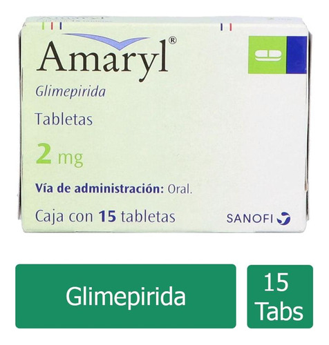 Amaryl 2 Mg Caja Con 15 Tabletas