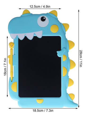 Tableta De Dibujo Lcd Para Escribir Con Forma De Dinosaurio,
