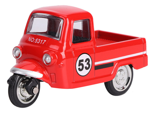 Modelo De Coche De Triciclo De Aleación, Altamente Simulado,