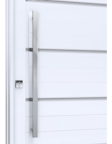 Imagem 3 de 5 de Porta De Alumínio Pivotante Com Friso 225cmx130cm Aewt