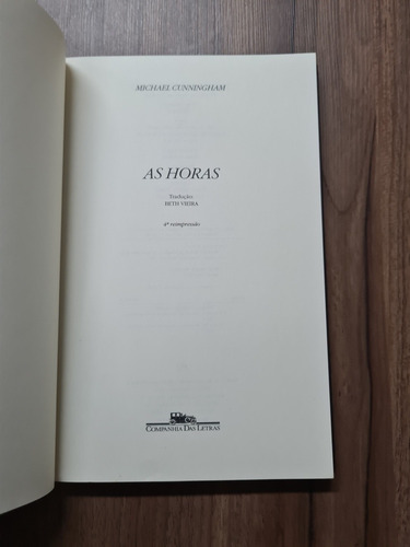 Livro As Horas - Michael Cunningham (Usado)