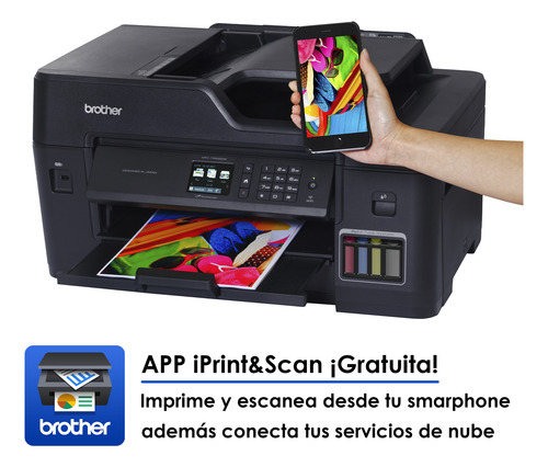 Multifuncional Brother T4500 Dw Doble Carta Wifi Color Negro