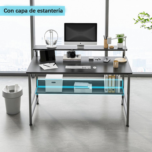 Escritorio Para Home Office Ejecutivo Estudiantil Blanco Negro