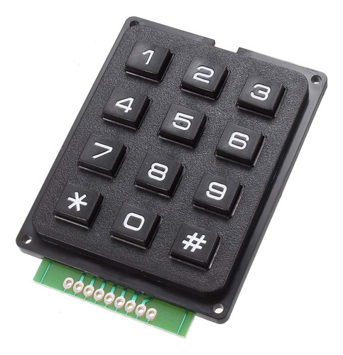 Boton 12 Modulo Teclado Matriz 3x4 Para Mcu