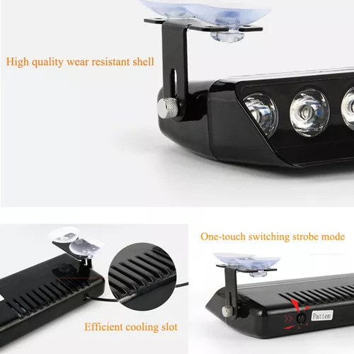 Luz De Alerta De La Policía Federal Con Códigos Led Strobes,