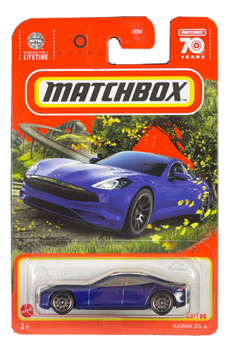 Matchbox Superauto Karma Gs-6 Original Coleccionable