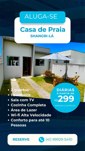 Casa De 2 Quartos, 1 Banheiro, Sala/cozinha, Área De Lazer