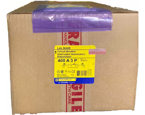 Interruptor Termomagnetico Square D Lal36400 3x400a Zapatas