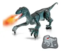 Comprar Dinosaurio A Control Remoto 24g Luces Led Sonidos Y Spray
