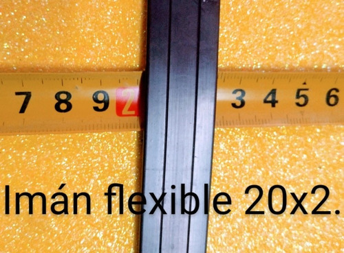 Iman Flexible Tira 20x2mm Cinta Magnetica El Mas Ancho! 7mt.