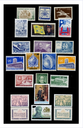 140 Sellos Postales De Chile, De Colección Nuevos Diferentes