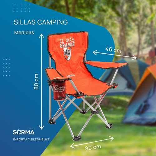 Imagen 4 de 10 de Silla Playa Camping Director Plegable Boca River Oficial