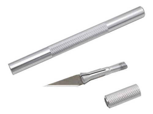 Imagem 6 de 6 de Estilete De Precisão Bisturi Artesanato Modelismo 6 Laminas