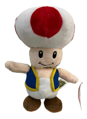 Nintendo Toad Peluche De Mario Bros 28cms