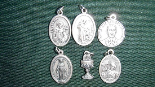 Medallas Religiosas En Alpaca, Todos Los Santos X Docena