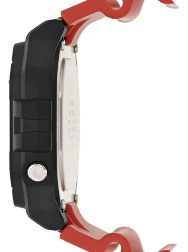 Reloj Casio Youth W-218h-3av De Cuerpo Color Negro Rojo Rojo Negro Gris