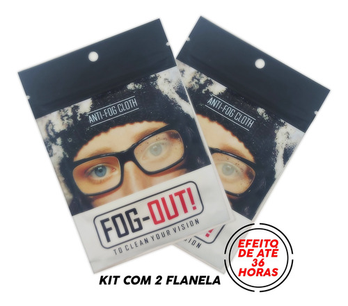 Imagem 2 de 5 de *promo* Kit 2 Flanelas Antiembaçante Óculos, Viseira