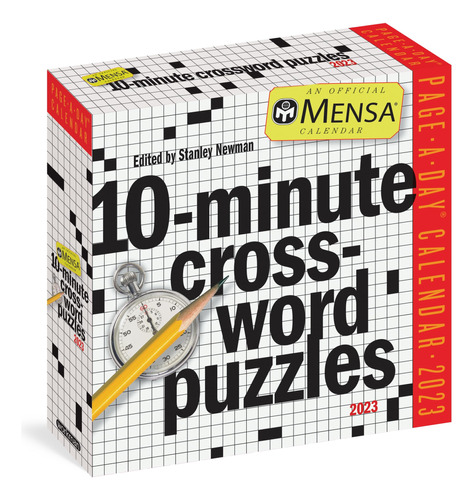Book : Mensa 10-minute Crossword Puzzles Page-a-day Calenda