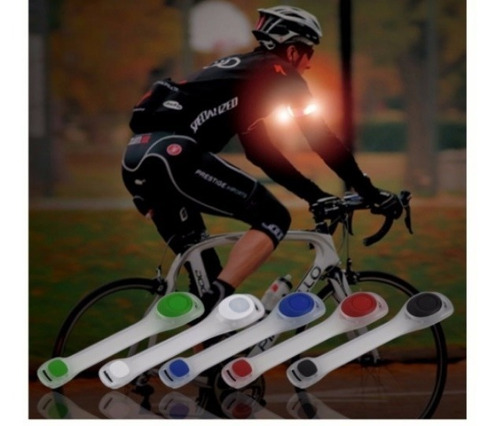 Imagen 1 de 6 de Brazalete Luz Led 50 Lúmenes Moto Bici Corredor Envío Gratis