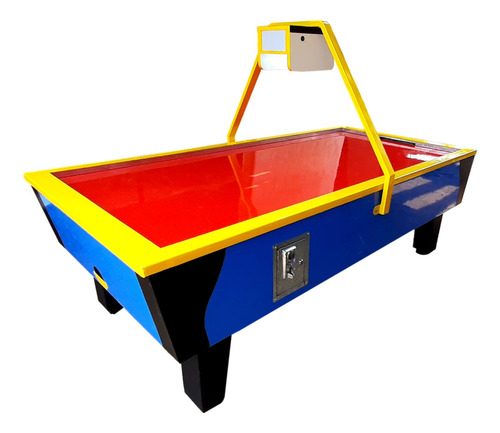 Air Hockey De Mesa Con Monedero / Incluye Discos Y Mazos