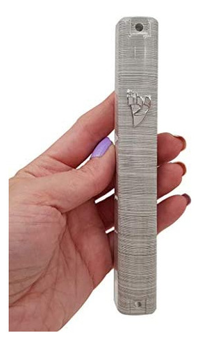 Imagen 3 de 5 de Waterproof Jewish Mezuzah Case With Scroll 3d Metal Painted