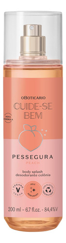 O Boticário Cuide-se Bem Peach Body Splash, Floral 5jggc