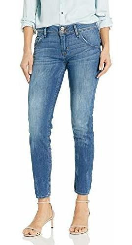 Hudson Jean Collin Mid Rise Skinny Fit Con Bolsillo Con Sola