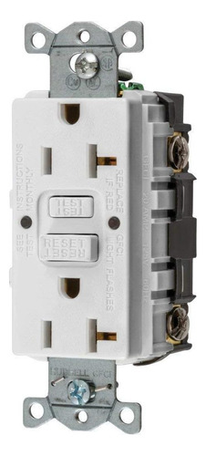Cableado Hubbell Gfrst20w Autoguard Commercial Standard Gfci