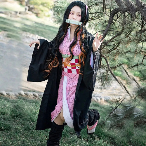 Traje De Disfraz De Kamado Nezuko De Demon Slayer P/cosplay