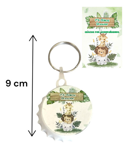 Recuerdo 30 Pz Baby Shower Selva Animalitos Jungla Combinado