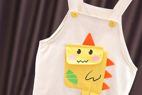 Traje De Bebé Unisex De Verano Con Rayas De Dibujos Animados