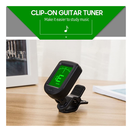 Afinador For Guitarra , Afinador Digital Cromático Con Clip