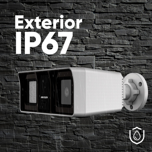 Hikvision Kit De 4 Cámaras De Seguridad Con Micrófono Integrado Bala Turbohd 2mp Dual Light Exterior Ip67 + Dvr 8mp 4 Canales Turbohd Modelo Ids2ce18d0t-plus