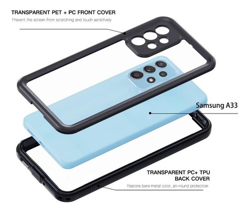 Funda Resistente Al Agua Para Samsung Galaxy A33 5g