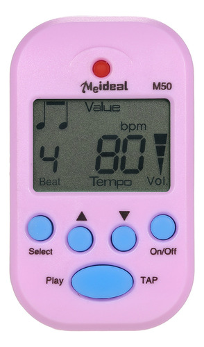 Minimetrónomo Digital M50 Tempo Con Clip