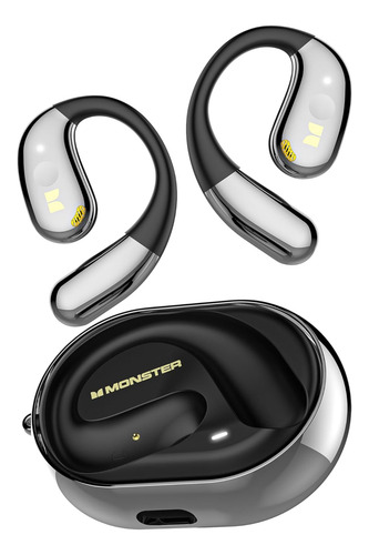 Auricular Inalámbrico Monster Open Ear Ac360 Original Negro