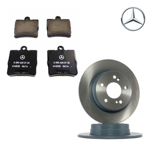 Kit Discos + Pastillas Traseras Mercedes Benz W203 Clase C